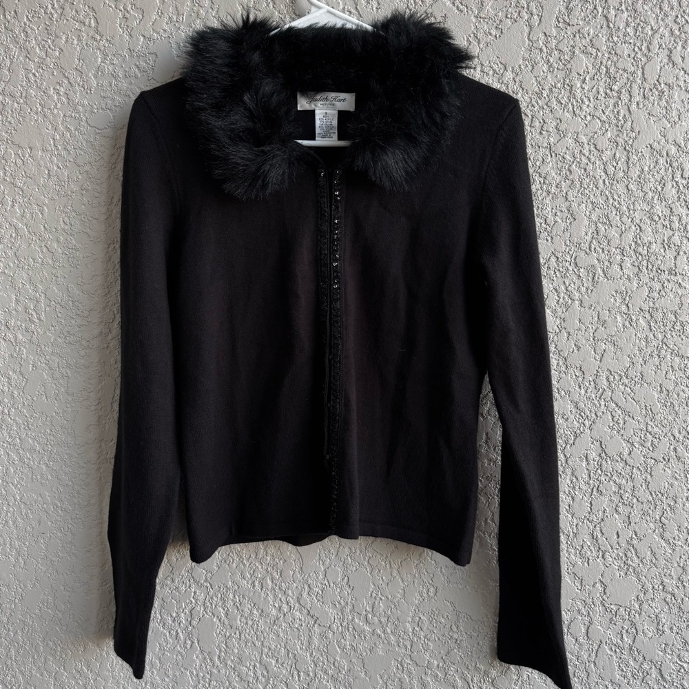 Judith Hart Petites Black Sweater Size 8